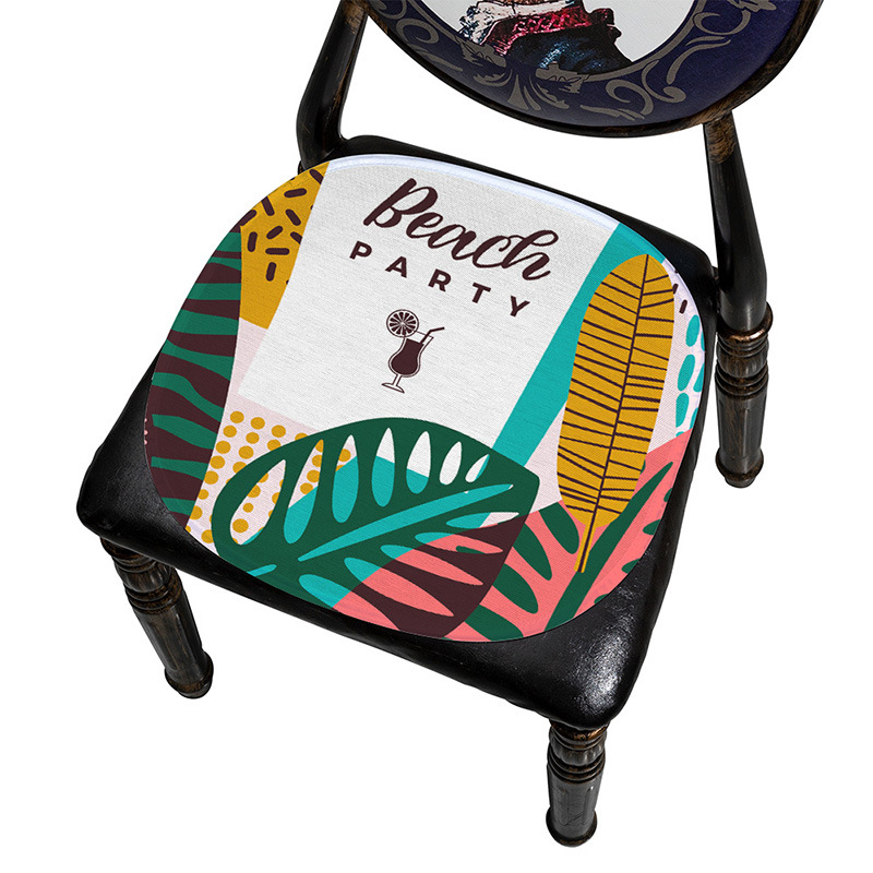 Μαξιλάρι καρέκλας Ice Silk, με μοτίβο φύλλων, μονοκόμματη κατασκευή, από Mr. Bao (Προέλευση: Zhejiang Tiantai)