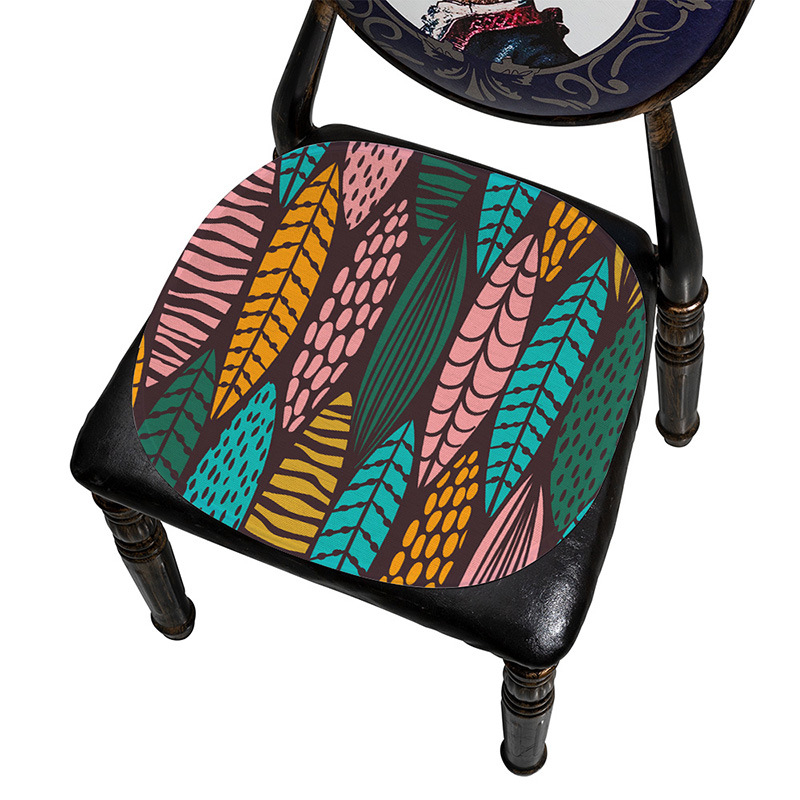 Μαξιλάρι καρέκλας Ice Silk, με μοτίβο φύλλων, μονοκόμματη κατασκευή, από Mr. Bao (Προέλευση: Zhejiang Tiantai)