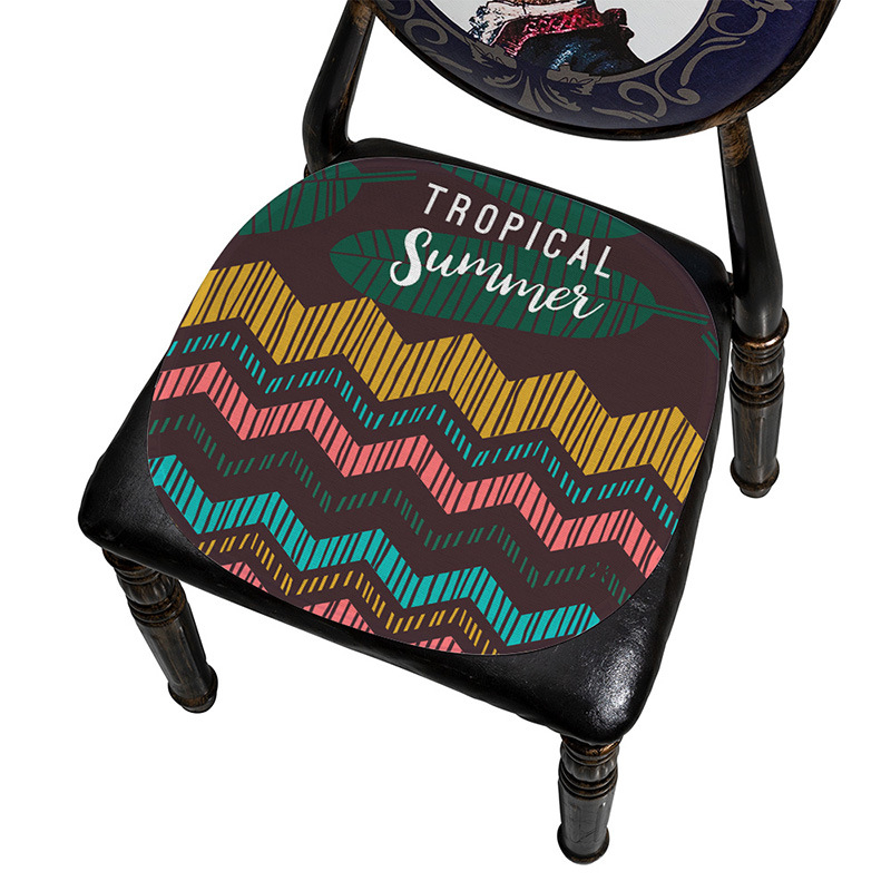 Μαξιλάρι καρέκλας Ice Silk, με μοτίβο φύλλων, μονοκόμματη κατασκευή, από Mr. Bao (Προέλευση: Zhejiang Tiantai)