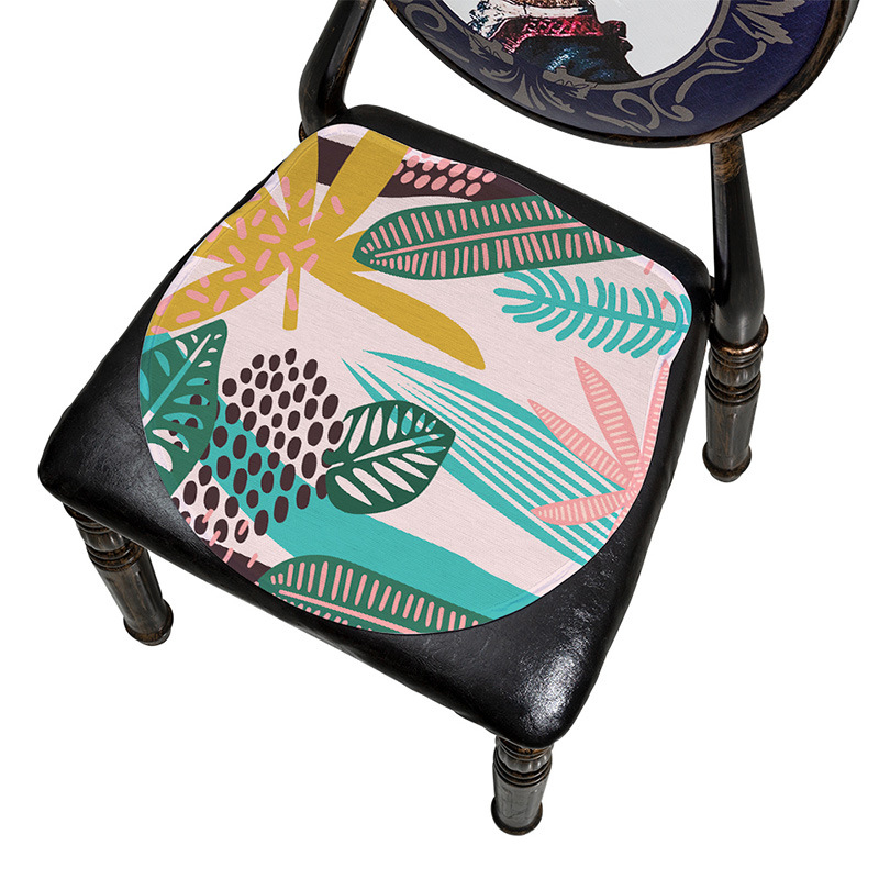 Μαξιλάρι καρέκλας Ice Silk, με μοτίβο φύλλων, μονοκόμματη κατασκευή, από Mr. Bao (Προέλευση: Zhejiang Tiantai)