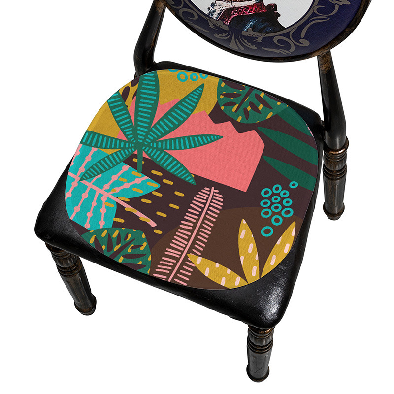 Μαξιλάρι καρέκλας Ice Silk, με μοτίβο φύλλων, μονοκόμματη κατασκευή, από Mr. Bao (Προέλευση: Zhejiang Tiantai)