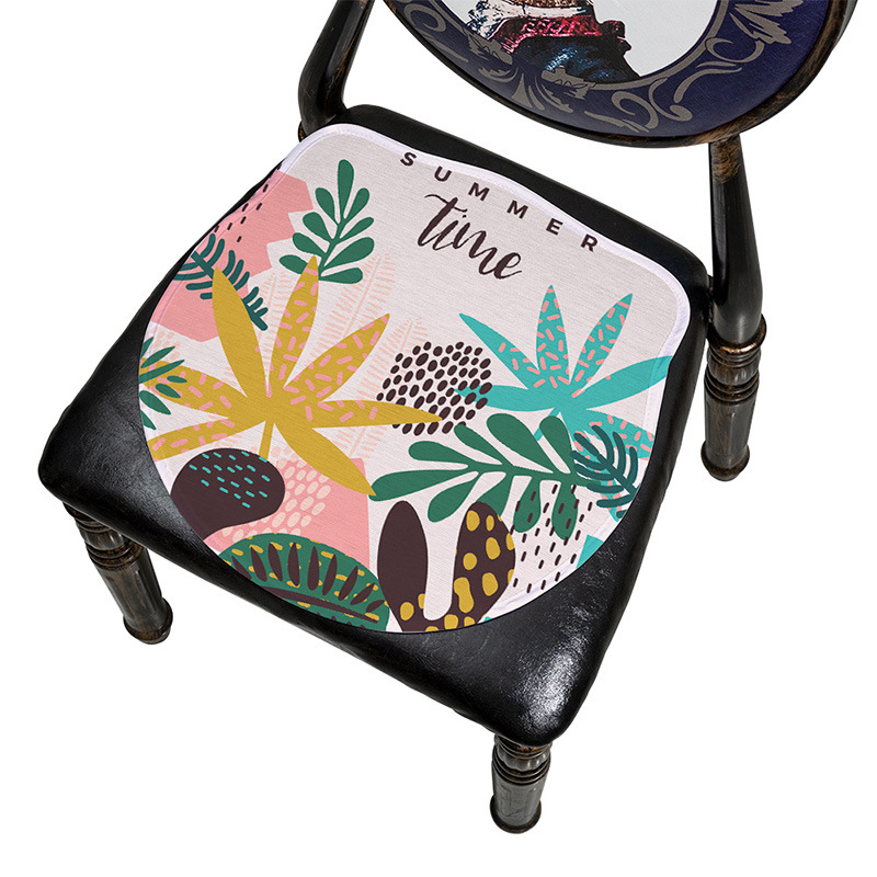 Μαξιλάρι καρέκλας Ice Silk, με μοτίβο φύλλων, μονοκόμματη κατασκευή, από Mr. Bao (Προέλευση: Zhejiang Tiantai)