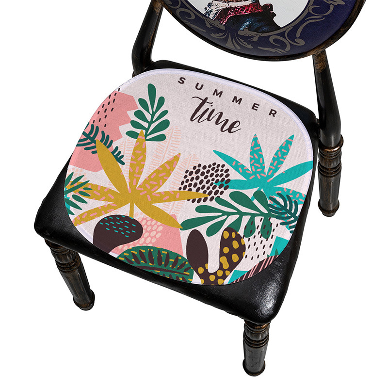 Μαξιλάρι καρέκλας Ice Silk, με μοτίβο φύλλων, μονοκόμματη κατασκευή, από Mr. Bao (Προέλευση: Zhejiang Tiantai)