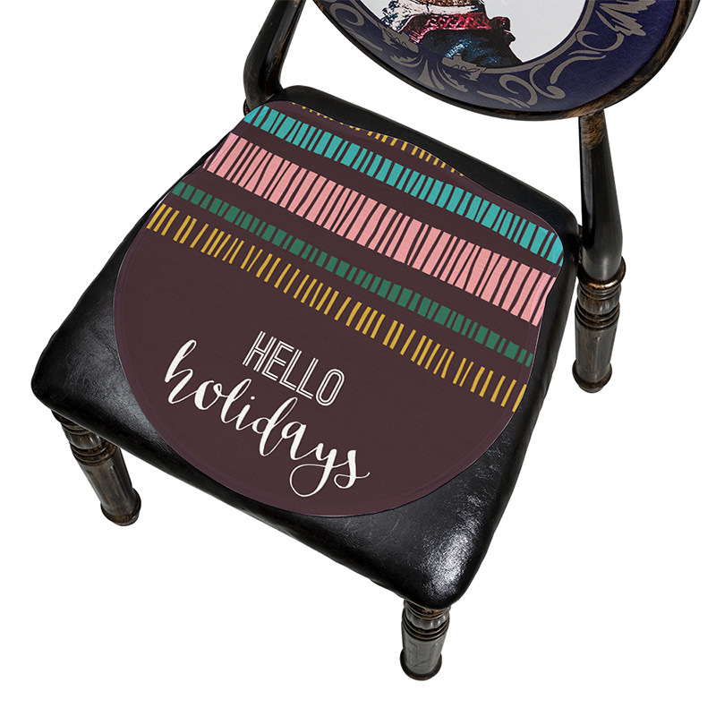 Μαξιλάρι καρέκλας Ice Silk, με μοτίβο φύλλων, μονοκόμματη κατασκευή, από Mr. Bao (Προέλευση: Zhejiang Tiantai)