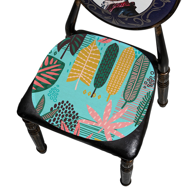Μαξιλάρι καρέκλας Ice Silk, με μοτίβο φύλλων, μονοκόμματη κατασκευή, από Mr. Bao (Προέλευση: Zhejiang Tiantai)
