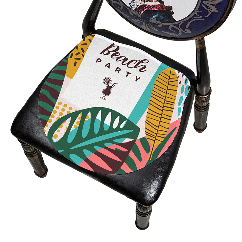 Μαξιλάρι καρέκλας Ice Silk, με μοτίβο φύλλων, μονοκόμματη κατασκευή, από Mr. Bao (Προέλευση: Zhejiang Tiantai)