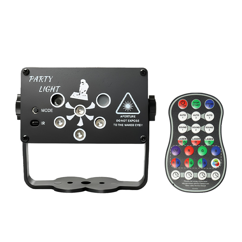 Μίνι φωτιστικό λέιζερ R80 με LED και λέιζερ, αλουμινένιο περίβλημα, ανεμιστήρας ψύξης, τηλεχειριστήριο και φωνητικός έλεγχος; για πάρτι; CE πιστοποίηση; IP00