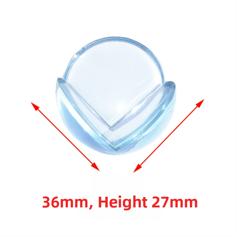 Tusunny сферичен протектор за ъгъл на детска маса — прозрачен силиконов анти-удар предпазител