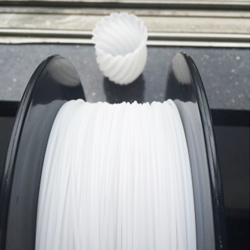 PC 3D nyomtató filament, téglalap alakú keresztmetszettel, korong alakú megjelenés, 1 kg, magas hőmérséklet-állóság