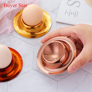 Stalak za jaja od nehrđajućeg čelika za stol, držač za jedno jaje, tradicionalni stil, 201 nehrđajući čelik, otisak loga, prilagodba proizvoda