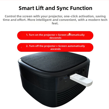 Motorizirani projekcijski zaslon s pametnim podizanjem i bežičnim daljinskim upravljačem, univerzalna kompatibilnost; 200 W, težina 0,05 kg, model Inteligentno daljinsko upravljanje, Energetska učinkovitost Razina 1