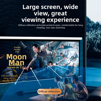 Elektrenski projekcijski zaslon za uredske i kućne potrebe, model 222201, snaga 14 W, težina 8 kg, energetska klasa First-class