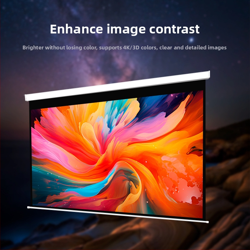 Elektrenski projekcijski zaslon za uredske i kućne potrebe, model 222201, snaga 14 W, težina 8 kg, energetska klasa First-class