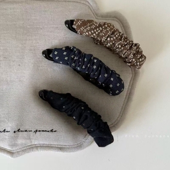 Banana kopča za kosu – vintage stil, leopard uzorak s točkicama, ručna izrada, akril