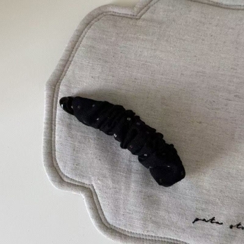 Banana kopča za kosu – vintage stil, leopard uzorak s točkicama, ručna izrada, akril