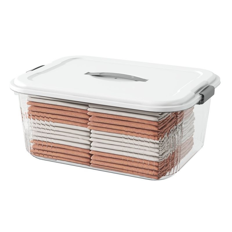 ivslan Átlátszó PP tároló doboz, 30 L kapacitás, modell ASLS-2001, hordozható, többfunkciós, por- és nedvességálló