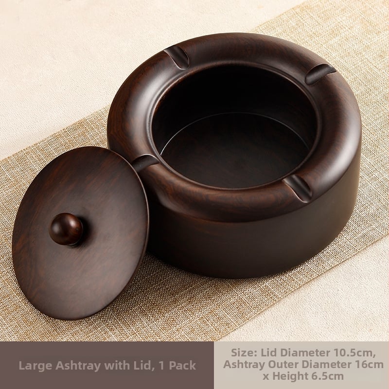 Scrumieră din lemn, stil chinezesc și stil chinezesc nou, cu capac, imprimare logo, 60 bucăți