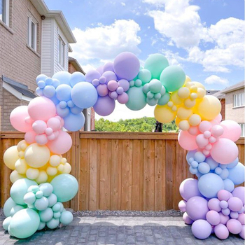 Prilagodljiva konstrukcija balonske arkade sa stupovima – komplet za vjenčanja, baby shower i rođendanske proslave