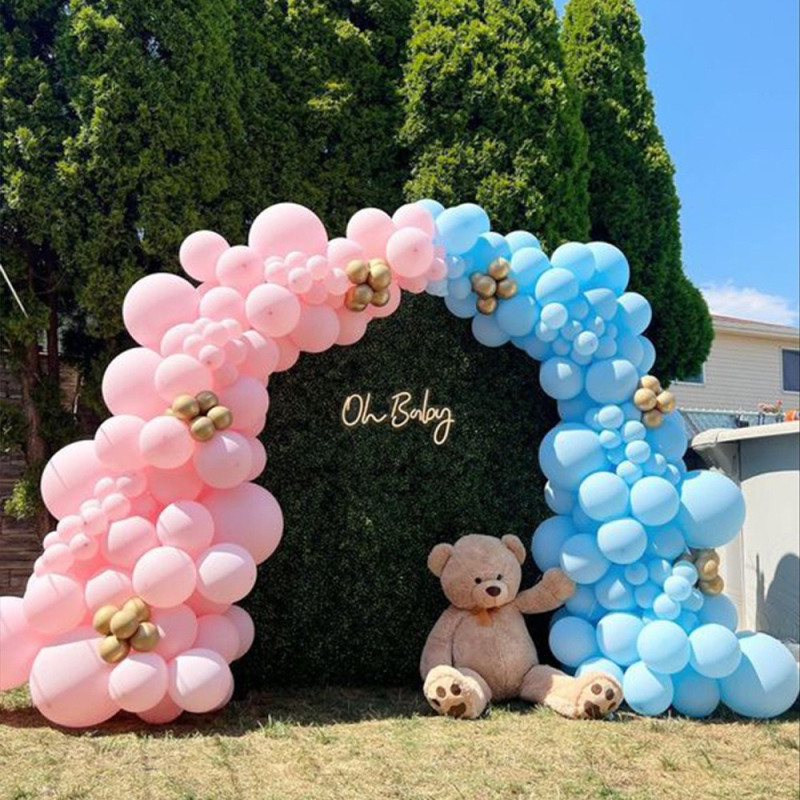 Prilagodljiva konstrukcija balonske arkade sa stupovima – komplet za vjenčanja, baby shower i rođendanske proslave