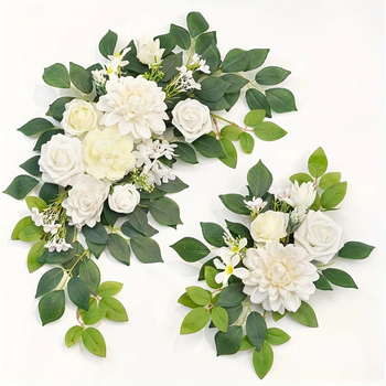 Γαμήλια Αψίδα με Μεταξωμένα Λουλούδια — Υλικό: Μεταξωμένα Λουλούδια; Συσκευασία: Opp Bag; Κατάλληλο για Γάμους