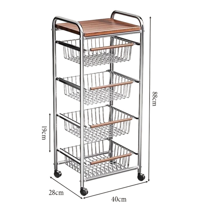Coloană de depozitare pe 5 etaje, cu bază pe podea, rotativă și mobilă, din plastic, fără găuri