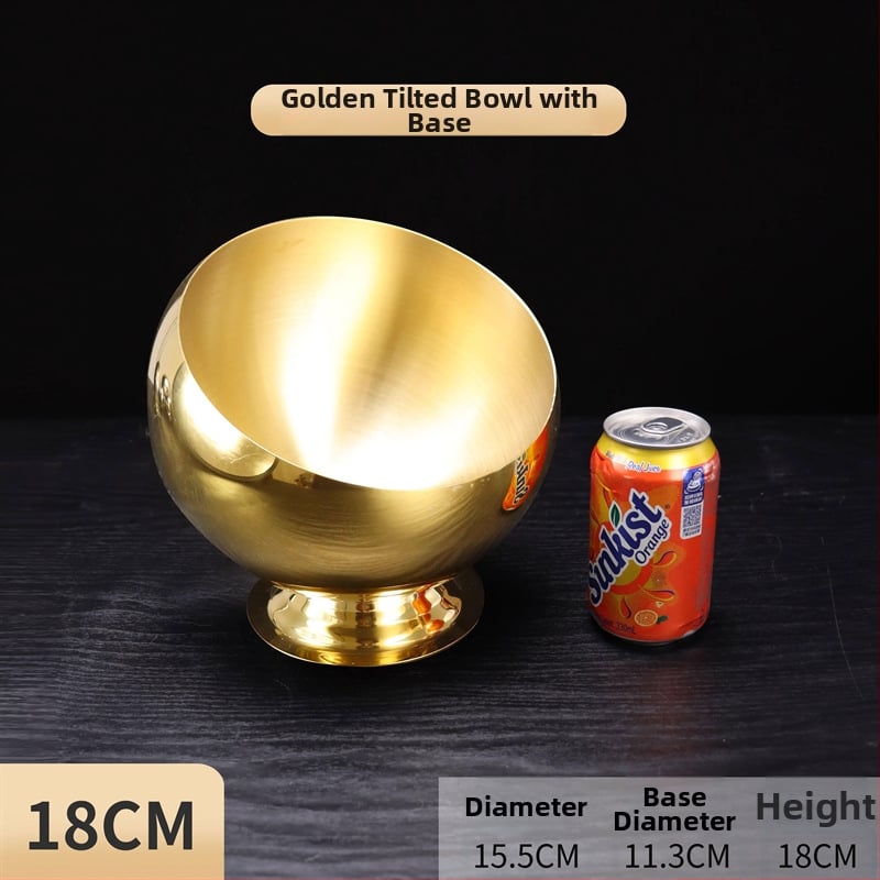 KY coș de birou din oțel inoxidabil cu spațiu de depozitare și scrumieră — stil minimalist chinezesc