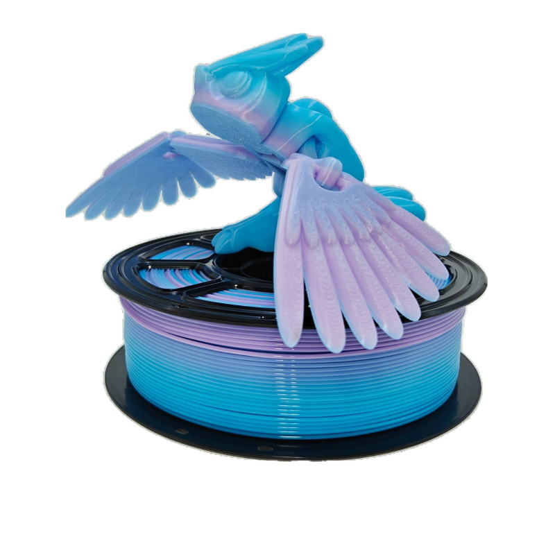 Filament PETG pentru imprimare 3D — secțiune circulară, lungime aproximativă 330 m, densitate 1.29