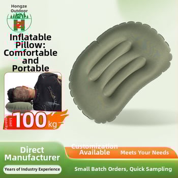 Nafukivani putnički jastuk za podršku vrata, lagan za kampiranje i letove (materijal: najlon; model hz-03; marka: Hongze gifts; prilagodljiv)