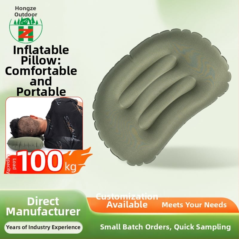 Nafukivani putnički jastuk za podršku vrata, lagan za kampiranje i letove (materijal: najlon; model hz-03; marka: Hongze gifts; prilagodljiv)