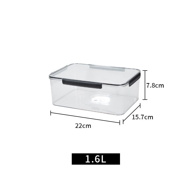 Cutie de depozitare pentru frigider, din plastic, transparentă, sigilată, multifuncțională, pentru fructe și legume