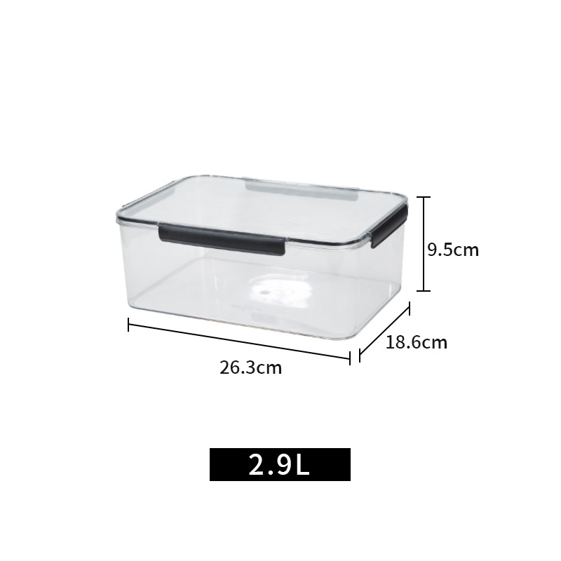 Cutie de depozitare pentru frigider, din plastic, transparentă, sigilată, multifuncțională, pentru fructe și legume