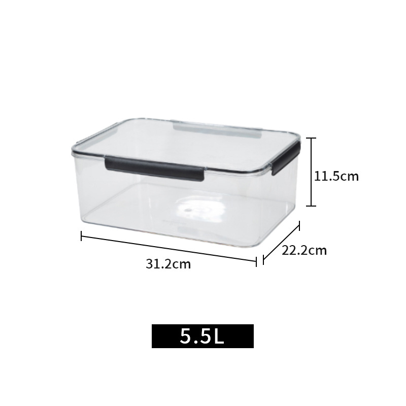 Cutie de depozitare pentru frigider, din plastic, transparentă, sigilată, multifuncțională, pentru fructe și legume