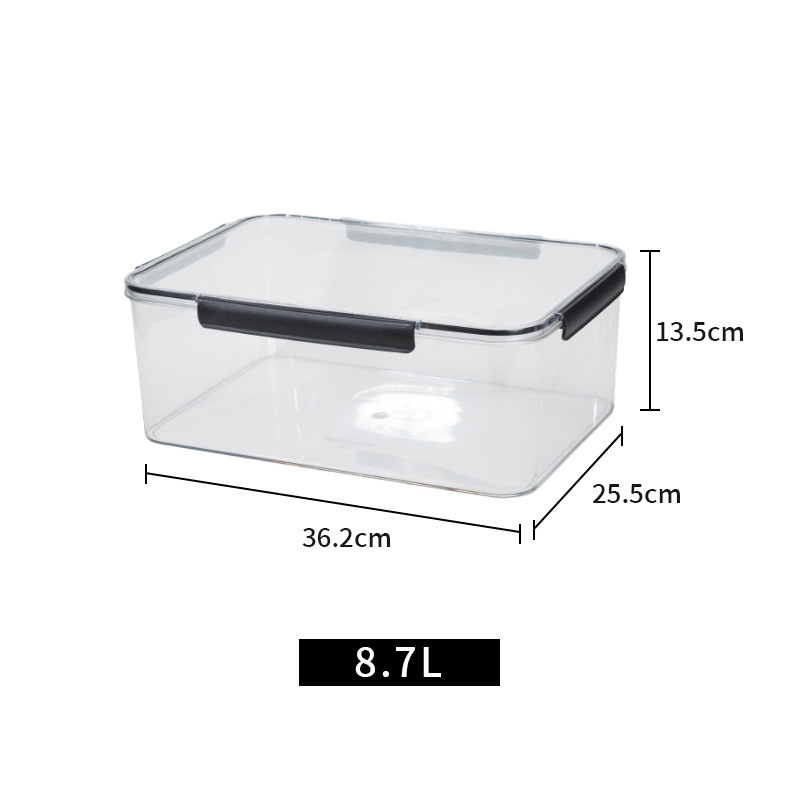 Cutie de depozitare pentru frigider, din plastic, transparentă, sigilată, multifuncțională, pentru fructe și legume