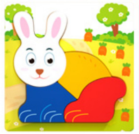 Puzzle 3D din lemn pentru sugari și copii mici, cu personalizare logo OEM