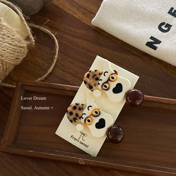 Clip Duckbill pentru păr – lucrat manual, materiale mixte, accesoriu pentru cap feminin, stil cremos dulce