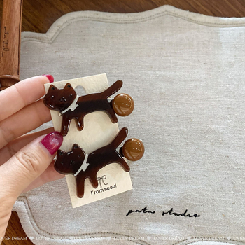 Clip de păr leopard, clip duckbill, lucrat manual, stil coreean, accesorii pentru femei