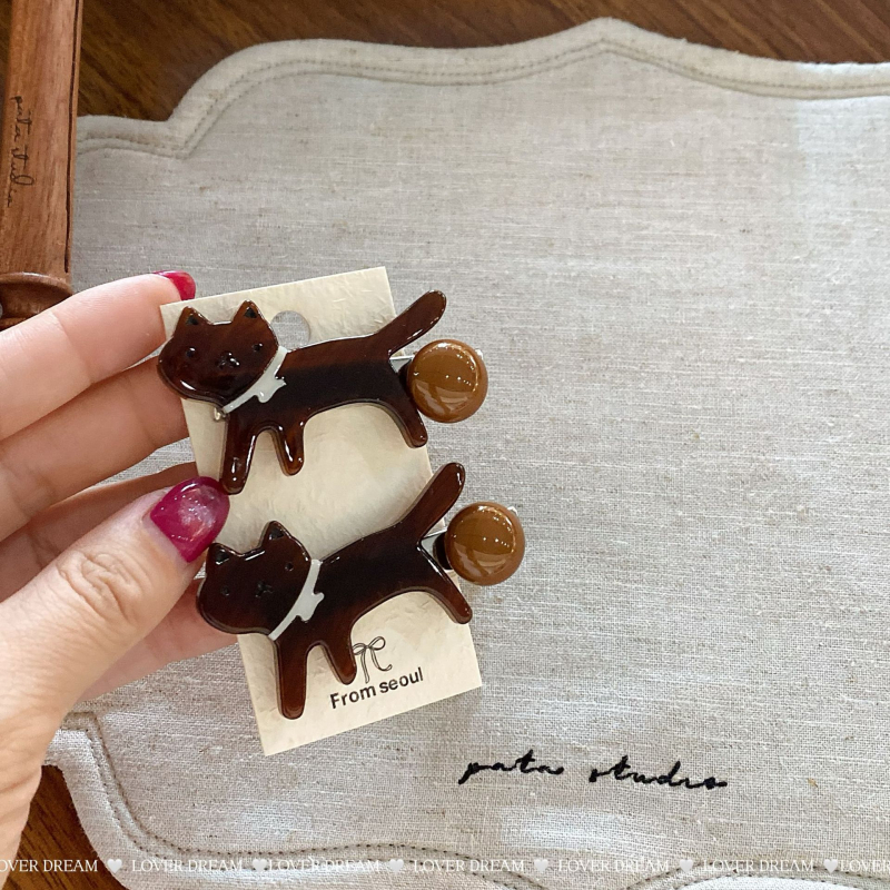 Clip de păr leopard, clip duckbill, lucrat manual, stil coreean, accesorii pentru femei