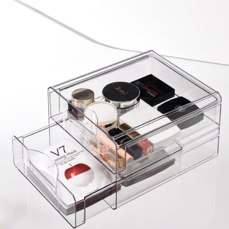 Cutie de depozitare pentru frigider, cu drenaj, stil japonez, din PET, pentru ouă, fructe și legume — stivabilă, menține prospețimea