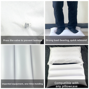 Napuhiva jastučnica za bolnicu, prijenosna za putovanja, jastuk za odmor, može se koristiti i kao podloga za noge. Materijal: ekološki PVC; tip: konvencionalni; debljina: uobičajena; prilagodba na zahtjev