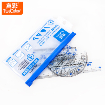 True Color RS-1499 Set pentru desenul elevului: riglă, raportor, două rigle cu unghi drept — potrivit cadou pentru zilele de naștere și absolvire