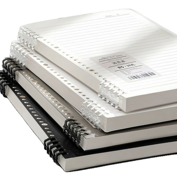 Caiet cu copertă PP și legătură tip binder, hârtie din fibre de lemn, 68 g/m², 50–100 pagini, stil birou