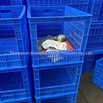 Hrubostenná otvorená plastová debna na skladové triedenie, vstrekované HDPP, skladateľný dutý kôš, hrúbka steny 2–8 mm, nosnosť 50, pre zeleninu a ovocie