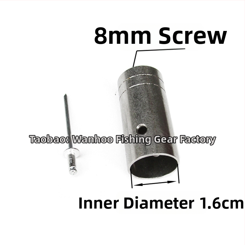 Conector din oțel inoxidabil pentru capul de undiță cu plasă — diametre 16/19/24 mm; adâncime plasă 1; sarcină 1