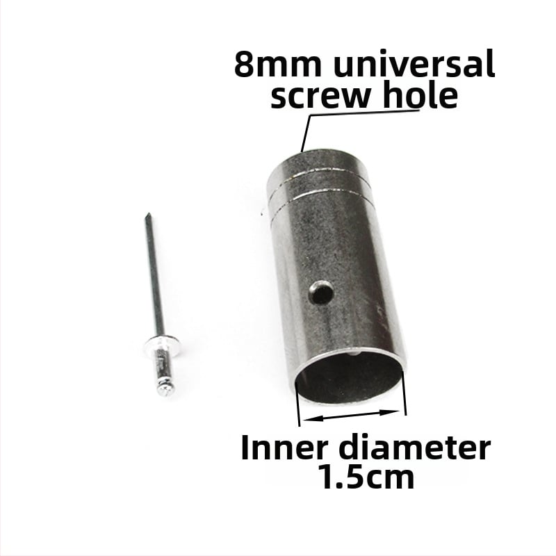 Conector din oțel inoxidabil pentru capul de undiță cu plasă — diametre 16/19/24 mm; adâncime plasă 1; sarcină 1