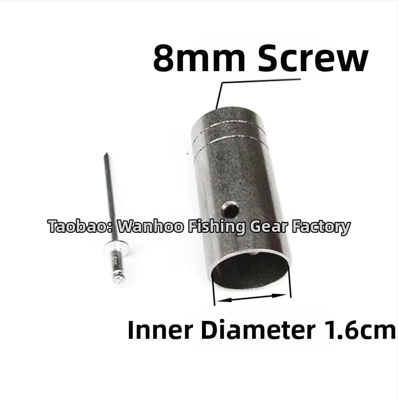 Conector din oțel inoxidabil pentru capul de undiță cu plasă — diametre 16/19/24 mm; adâncime plasă 1; sarcină 1