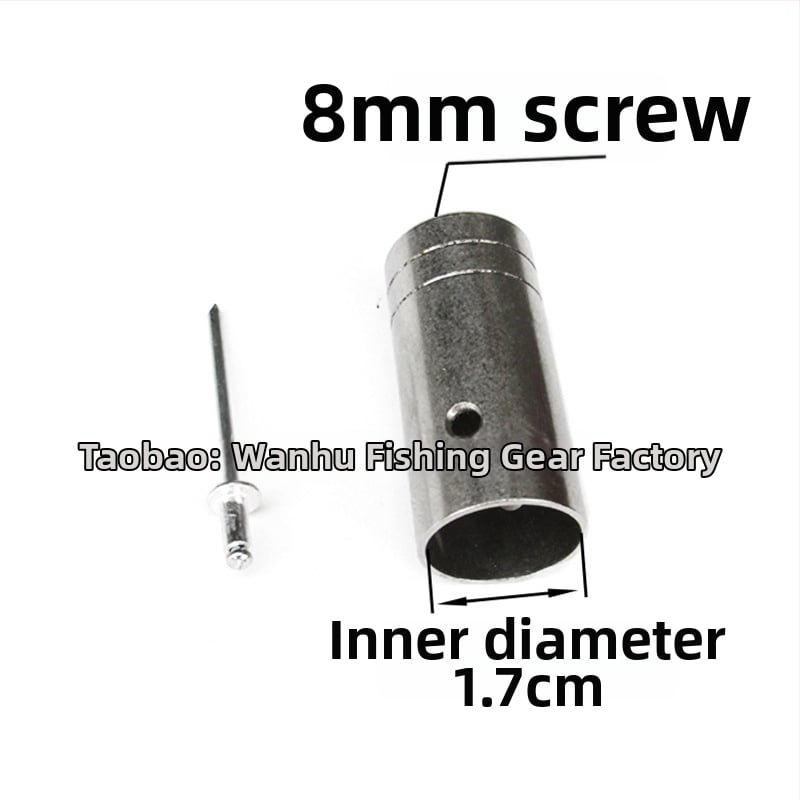 Conector din oțel inoxidabil pentru capul de undiță cu plasă — diametre 16/19/24 mm; adâncime plasă 1; sarcină 1