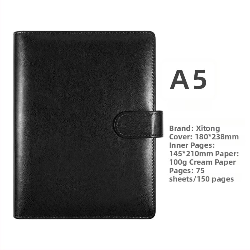 Xitong 919 caiet cu foi detașabile, hârtie Daolin, 180 de foi, cu logo imprimat.