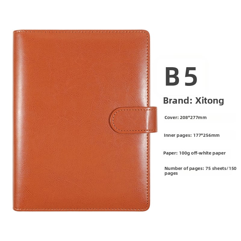 Xitong 919 caiet cu foi detașabile, hârtie Daolin, 180 de foi, cu logo imprimat.