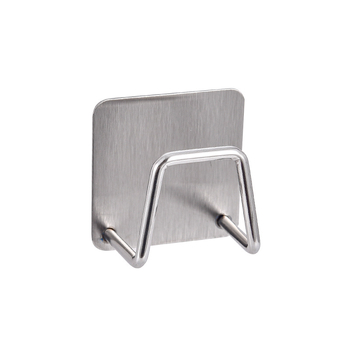 Suport din oțel inoxidabil pentru bureți și cârpe, montaj cu adeziv fără găuri, organizator multifuncțional