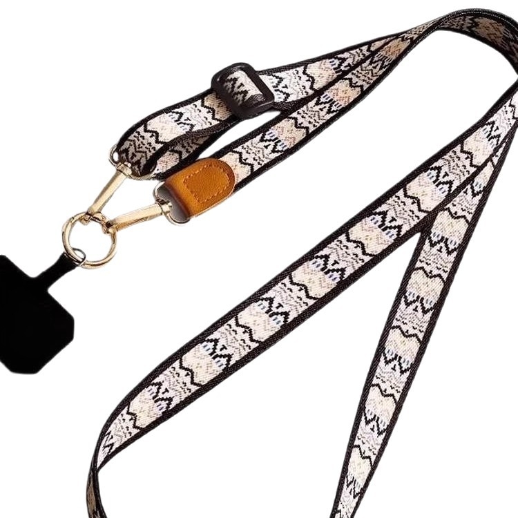 Λουράκι κινητού με νάιλον ιμάντα, πολυεστερικό σκοινί, μεταλλική αγκράφα, υφαντή κατασκευή, unisex